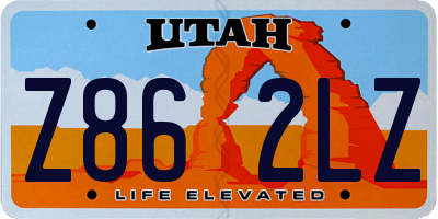 UT license plate Z862LZ