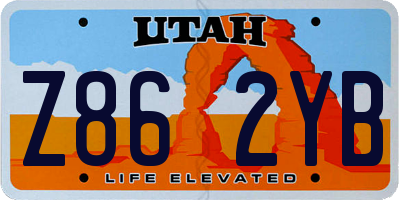 UT license plate Z862YB