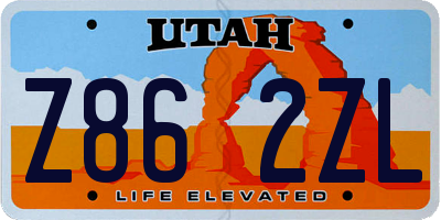 UT license plate Z862ZL