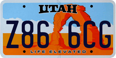 UT license plate Z866CG