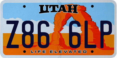 UT license plate Z866LP