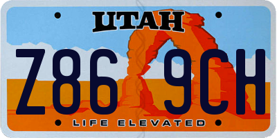 UT license plate Z869CH