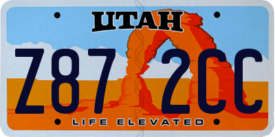 UT license plate Z872CC