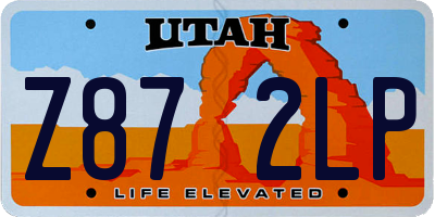 UT license plate Z872LP