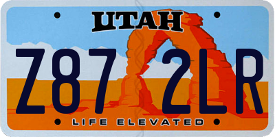 UT license plate Z872LR