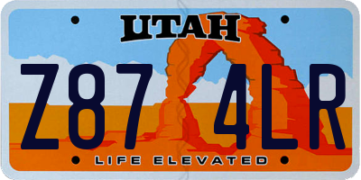 UT license plate Z874LR
