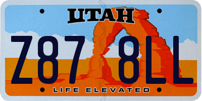 UT license plate Z878LL