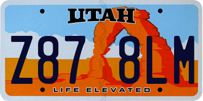 UT license plate Z878LM