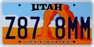 UT license plate Z878MM