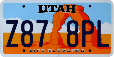 UT license plate Z878PL