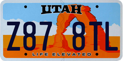 UT license plate Z878TL