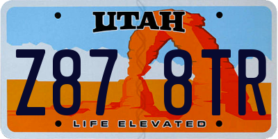 UT license plate Z878TR