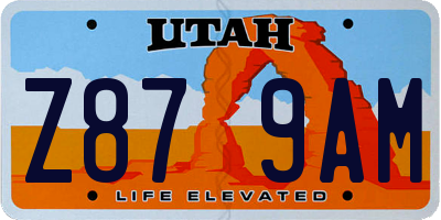 UT license plate Z879AM