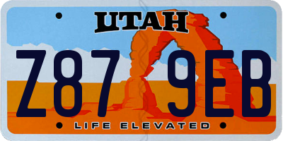 UT license plate Z879EB