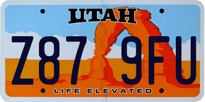UT license plate Z879FU