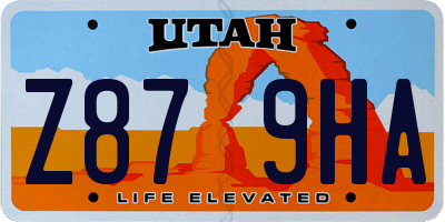 UT license plate Z879HA