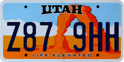 UT license plate Z879HH
