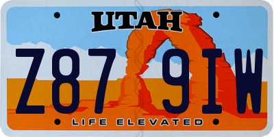 UT license plate Z879IW