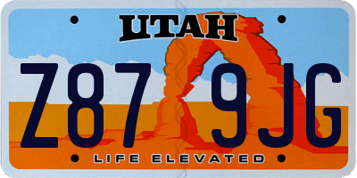UT license plate Z879JG