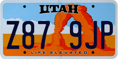 UT license plate Z879JP