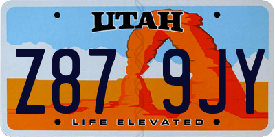 UT license plate Z879JY