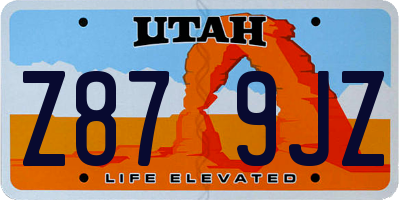 UT license plate Z879JZ