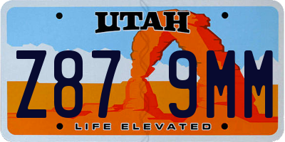 UT license plate Z879MM