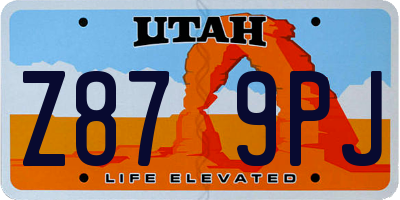 UT license plate Z879PJ