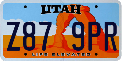 UT license plate Z879PR