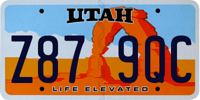 UT license plate Z879QC