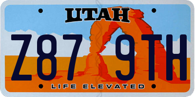 UT license plate Z879TH