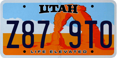 UT license plate Z879TO