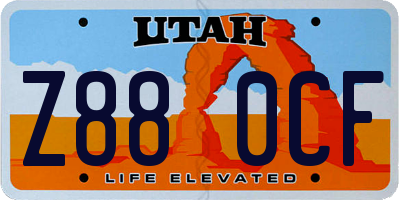 UT license plate Z880CF