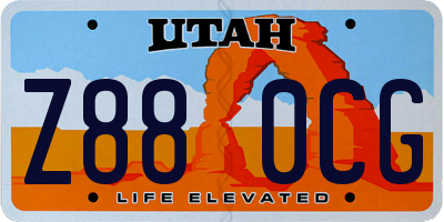 UT license plate Z880CG