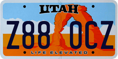 UT license plate Z880CZ