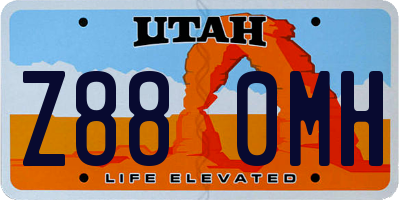 UT license plate Z880MH