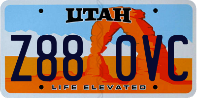 UT license plate Z880VC