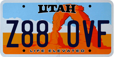 UT license plate Z880VF