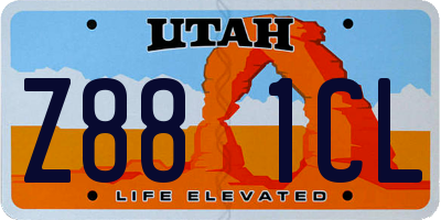 UT license plate Z881CL