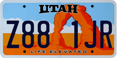 UT license plate Z881JR