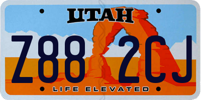UT license plate Z882CJ