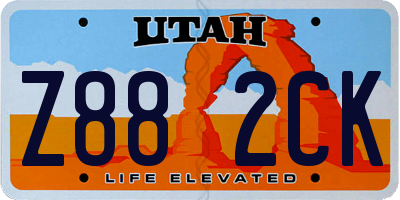 UT license plate Z882CK