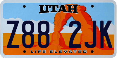 UT license plate Z882JK