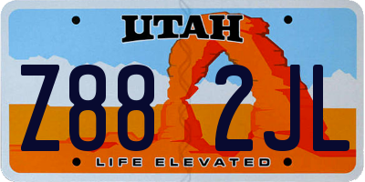 UT license plate Z882JL