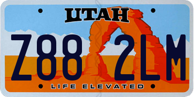 UT license plate Z882LM