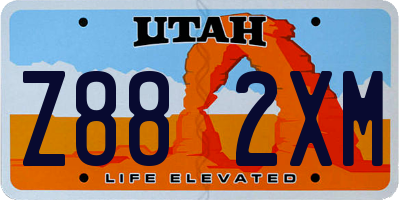 UT license plate Z882XM