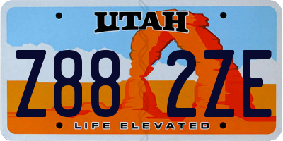 UT license plate Z882ZE