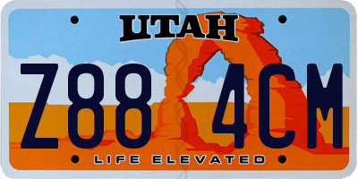 UT license plate Z884CM