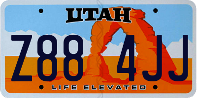 UT license plate Z884JJ