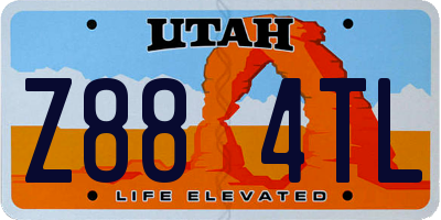 UT license plate Z884TL